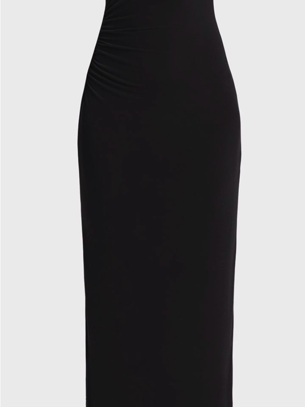 Herve Leger Black One-Shoulder Bandage Gown with Chain Detail - Picture 2 of 3